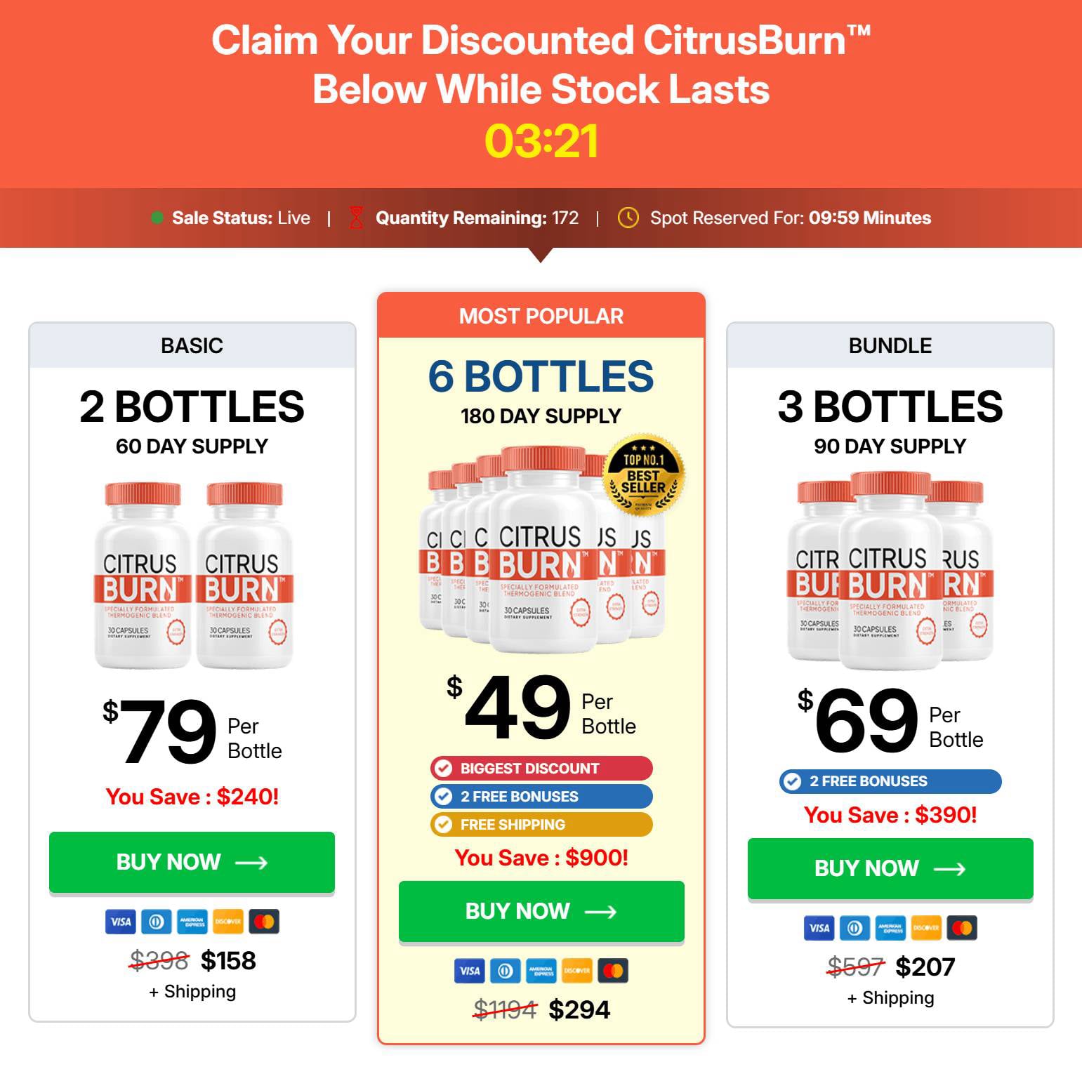 3 Days CitrusBurn order 